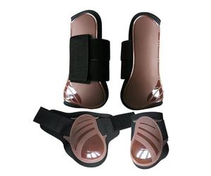 rongweiwang Botas de tendón para Caballos Resistentes con Forro Suave Que Ofrece Soporte y Son Ideales para Jinetes de competición. Botas de para Doma para Entrenamiento, Salto y, Marrón, L
