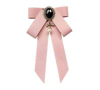 rongweiwang Broche de lazo distintivo para corbata, accesorio para mujer que realza tu atuendo en eventos, broche, pin, collar, recuerdo de fiesta, pajarita, estudiantes, faldas, Rosa