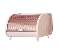 rongweiwang Caja de Almacenamiento de cosméticos, contenedor Almacenamiento Cocina para panadería, cafetería y despensa, Rosa, 30x27x21cm