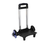 rongweiwang Carrito ligero con soporte de aleación de aluminio para facilitar el transporte y los viajes. Carretilla mano plegable para cada aventura. Sube escaleras plegable , Negro