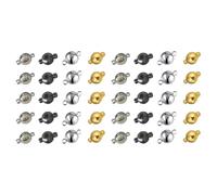 rongweiwang Cierres de joyería, fabricación de collares, pulseras magnéticas, diseños únicos con 40 cierres colores variados, cuentas, extensores collares y joyas, color mezclado, 11.5 x 6 mm