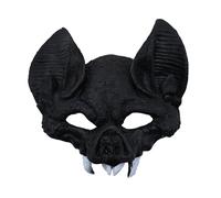 rongweiwang El horror se encuentra con la Para máscara de Cosplay del murciélago de Halloween trae la media Para máscara Horrible PU nivel realista pesadilla para Halloween, tipo+2