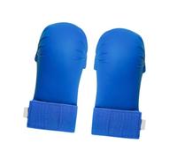 rongweiwang Guantes de Entrenamiento de Karate, Kickboxing y Boxeo Profesional (2 Unidades), Talla M, Color Rojo, Azul, XS