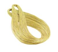 rongweiwang Hilo metálico para manualidades de 100 m, duradero, ideal para joyería, pulseras, collares y proyectos creativos. Etiquetas para colgar. Hilo metálico para joyería, Oro claro