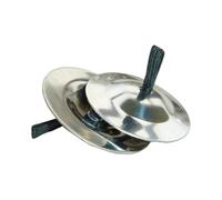 rongweiwang Instrumento de percusión Dance Finger Zills, mini platillos de mano, herramienta de aprendizaje fácil, música para niños, eventos alegres, instrumentos de metal, Plata, 5.3 cm