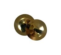rongweiwang Instrumento de percusión Dance Finger Zills, mini platillos de mano, herramienta de aprendizaje fácil, música para niños, eventos alegres, instrumentos de metal, Oro, 5.3 cm