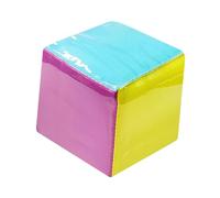 rongweiwang Juego de Dados de Espuma para aulas, con Bolsillos Transparentes para Material didáctico y Fotos, Bloques apilables Espuma y Bolsillo para Fotos.