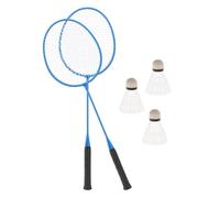 rongweiwang Juego de Raquetas de bádminton fáciles Transportar, Equipo Profesional para la diversión y el Juego en Familia, Agarre Raqueta bádminton, Pelotas Profesionales, Raquetas para, Azul, 67cm