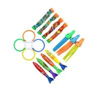 rongweiwang Juguetes de Buceo, Juguetes para Piscina, Regalos Divertidos y Tesoros, Recuerdos de Verano, Juegos submarinos Seguros para niños, niñas, para Piscina , 15 Piezas