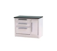 rongweiwang Mini Armario de para Madera para casa de muñecas, Accesorio único para casa muñecas, Regalo para niños. El Mini Fregadero Cocina está Hecho para Madera, Mueble, decoración, Estilo D