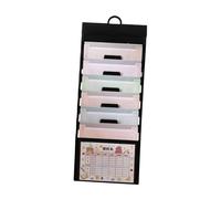 rongweiwang Organizador de Archivos de Pared Colgante diseñado para un Organizador Archivos expandible versátil Adecuado para Todas Las Edades. Cuenta con 6 Compartimentos Colgantes. Tamaño Carta A4.