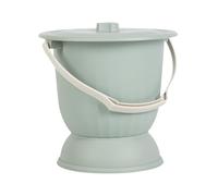rongweiwang Orinal con tapa, contenedor portátil para orina, fácil de transportar, apto para hombres y mujeres, escupidera, urinario con tapa, cubo para orinal de 4,5 l. , Verde , 24.7x24.5 cm
