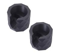 rongweiwang Paquete de 2 bases para molinillo de café y Incluye soporte tamiz antideslizante, construcción simple y duradera, ideal para entusiastas, Polígono