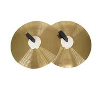 rongweiwang Platillos para batería Bateristas principiantes Platillos de metal Mejora las habilidades de todos los músicos en diversos entornos Rendimiento choque Bateristas, Dorado, 14 pulgadas