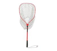 rongweiwang Red de Pesca versátil, retráctil, con asa, Ideal para Agua Dulce y Salada. Ideal para capturar, soltar y aterrizar, Rojo, 94x35cm