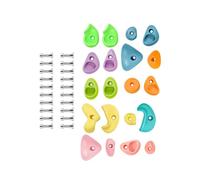 rongweiwang Rocas para Escalar, Patio de Juegos Interior y Exterior, agarres fáciles de Instalar, Aumentan la Fuerza y la Agilidad los niños, Hacen Que el Tiempo Juego Sea más Atractivo, Muro