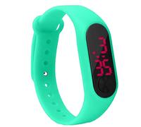 rongweiwang Suministros Pantalla Pantalla LED Reloj de Pulsera niños Thin LED Reloj Digital Estudiante Aptitud Pulsera de la Muchacha del Deporte