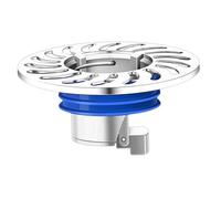 rongweiwang Tapón de drenaje para ducha, filtro, núcleo lavable, diseño innovador, apto para diversas estéticas de baño, desagüe de suelo, prevención de reflujo, suelo de, Plata, 7.1 x 4.3 cm