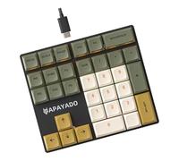 rongweiwang Teclado numérico mecánico con Cable de 33 Teclas y retroiluminación LED. Ideal para Gamers y Profesionales de finanzas. Pequeño Pero no Sencillo. Teclado, Eje Cian, 120x138mm