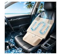 Rongyewxae Circulación de Agua Fundas Asientos Coche, Llenado Fácil Funda Asiento Coche Refrescante, Control Auto Fundas Coche Asientos Universales Powerbank,PC,Coche,Gray