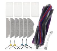 RongZy 16* Repuesto Accesorios para Eureka E10S NERE10s para Obode A8/A8 Plus para Midea M9 con 1 Cepillo Principal,4 Cepillo Lateral,4 Filtro Hepa,6 Paños Fregado,1 Cepillo de Limpieza Accessory