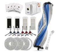 RongZy 20PCS Repuesto Accesorios para Ecovacs Deebot T30 Pro Omni/T30 Omni Robot Aspirador Recambios con 1 Cepillo Principal,6 Cepillo Lateral,4 Bolsas Polvo/4 Filtro Hepa/4 Paños Fregado,1 Cepillos