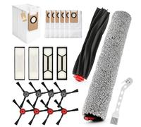 RongZy 21* para Eufy Omni S1 Pro/Omni S1 Accesorios Repuesto con 1 Cepillo Principal,1 Rodillos de Cepillo,8 Cepillo Lateral,6 Bolsas Polvo,4 Filtro Hepa Kit de Accessory