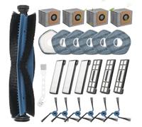 RongZy 24* para Eufy X10 Pro Omni Accesorios Repuesto con 1 Cepillo Principal,6 Cepillo Lateral,4 Bolsas Polvo,6 Filtro Hepa,6 Paños Fregado Accessory XX