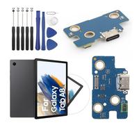 RongZy Conector de Carga para Samsung Galaxy Tab A8 10.5 SM-X200 Puerto de Carga de Repuesto Compatible con Samsung Galaxy Tab A8 10.5 Dock Connector con Cable Flex de reparación con Herramientas