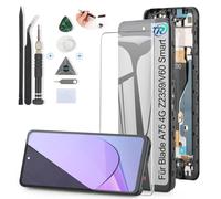 RongZy Pantalla LCD para ZTE Blade A75 4G Z2359/V60 Smart táctil y pantalla LCD, intercambiador de pantalla con kit de herramientas de reparación (negro, con marco)