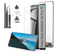RongZy Pantalla para DOOGEE Note 59/Note 59 Pro/Note 59 Pro+/Note 58 Pro/Note 58 Táctil LCD de Repuesto Ensamblaje Digitalizador Reemplazo con Herramientas de Reparación(Negro)