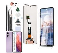 RongZy Pantalla para Motorala Moto E14 2024/G04 Táctil LCD de Repuesto Ensamblaje Digitalizador Reemplazo para Motorala Moto G04S con Herramientas de Reparación(Negro)