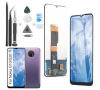RongZy Pantalla para Nokia G10/G20 Táctil LCD de Repuesto Ensamblaje Digitalizador Reemplazo para Nokia G10/G20 con Herramientas de Reparación(Negro)