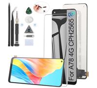 RongZy Pantalla para OPPO A78 4G Táctil LCD de Repuesto Ensamblaje Digitalizador Reemplazo para OPPO A78 CPH2565 con Herramientas de Reparación(Negro)