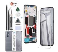 RongZy Pantalla para Realme GT Master Edition RMX3360 Táctil LCD de Repuesto Ensamblaje Digitalizador Reemplazo para Realme GT Master Edition RMX3360 con Herramientas de Reparación(Negro con Marco)
