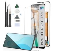 RongZy Pantalla para TCL 40R 5G T771 Táctil LCD de Repuesto para TCL 40R 5G Ensamblaje Digitalizador Reemplazo con Herramientas de Reparación(Negro)