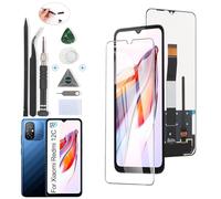 RongZy Pantalla para Xiaomi Redmi 12C Táctil LCD de Repuesto Ensamblaje Digitalizador Reemplazo para Xiaomi Redmi 12C con Herramientas de Reparación(Negro)