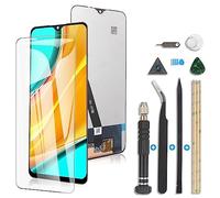 RongZy Pantalla para Xiaomi Redmi 9 M2004J19AG M2004J19C Pantalla Táctil LCD Kit de Pantalla de Repuesto Ensamblaje Digitalizador de Reemplazo con Herramientas(Negro)