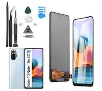 RongZy Pantalla para Xiaomi Redmi Note 10/Note 10s 4G Pantalla Táctil LCD Kit de Pantalla de Repuesto Ensamblaje Digitalizador de Reemplazo con Herramientas(No 5G)