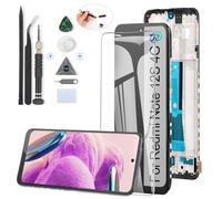 RongZy Pantalla para Xiaomi Redmi Note 12S 4G 2303CRA44A Pantalla Táctil LCD Kit de Pantalla de Repuesto Ensamblaje Digitalizador de Reemplazo con Herramientas (Negro)