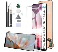 RongZy Pantalla para Xiaomi Redmi Note 14 5G Táctil LCD para Xiaomi Redmi Note 14 5G 24094RAD4G de Repuesto Digitalizador Reemplazo con Herramientas de Reparación(Negro)