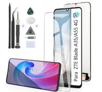 RongZy Pantalla para ZTE Blade A35 Z2453 Táctil LCD de Repuesto para ZTE Blade A55 4G Z2450 Ensamblaje Digitalizador Reemplazo con Herramientas de Reparación(Negro)