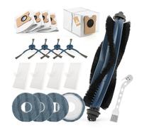 RongZy Paquete de 18 accesorios para Omni C20 para Eufy Omni C20 de repuesto, 1 cepillo principal, 4 cepillos laterales, 4 bolsas de polvo, 4 filtros HEPA, 4 almohadillas de fregona, 1 cepillo de