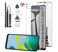 RongZy para Motorola Moto E13 XT2345 LCD+Pantalla Táctil Digitalizador Asamblea Reemplazo +Reparación Herramientas (Negro)