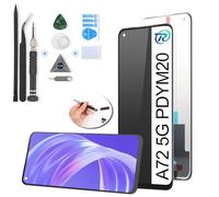 RongZy para OPPO A72 5G/A73 5G CPH2161/A53 5G PECM30 PECT30 Reemplazo de Pantalla Táctil LCD + Compatible con OPPO A72 5G el Kit de Herramientas de la Pantalla de Montaje del Teléfono(Negrpo)