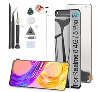RongZy para Realme 8 Pro RMX3081 / Realme 8 4G RMX3085 Reemplazo de Pantalla Táctil LCD + Compatible con Realme 8 Pro el Kit de Herramientas de la Pantalla de Montaje del Teléfono