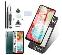 RongZy para Samsung Galaxy A04S 2022 SM-A047F LCD+Pantalla Táctil Digitalizador Asamblea Reemplazo +Reparación Herramientas(Negro)