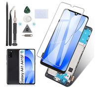 RongZy para Samsung Galaxy A41 A415F LCD+Pantalla Táctil Digitalizador Asamblea Reemplazo +Reparación Herramientas(con Marco)