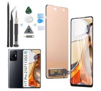 RongZy para Xiaomi 11T Pro 2107113SG LCD+Pantalla Táctil Digitalizador Asamblea Reemplazo +Reparación Herramientas(Negro)