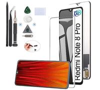 RongZy para Xiaomi Redmi Note 8 Pro Reemplazo de Pantalla Táctil LCD + Compatible con Redmi Note 8 Pro el Kit de Herramientas de la Pantalla de Montaje del Teléfono(Negro)